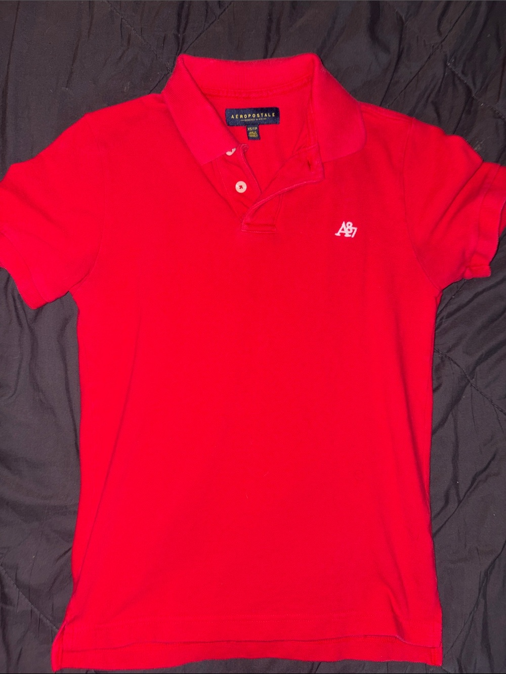 Aeropostale A87 Polo Shirt in Bright Red